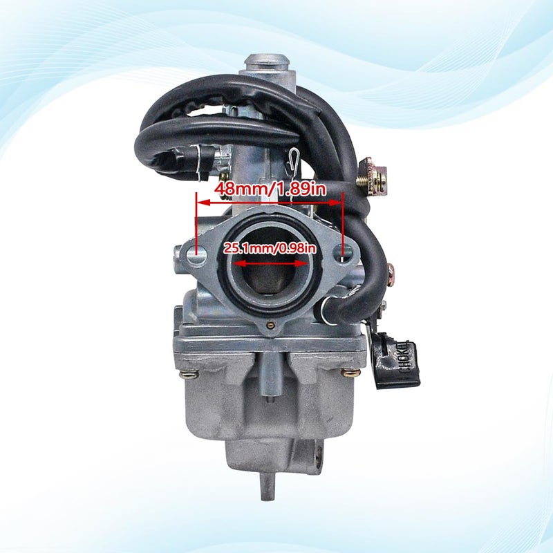 JDLLONG Carburetor for Honda TRX 250 Recon 250 TRX250TE TRX250TM 1997-2001 2002-2007 With Fuel Tank Petcock Valve & Air Filter - Image 2